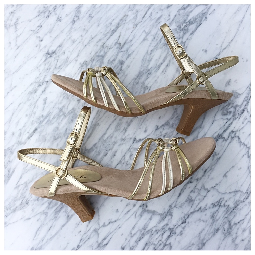 Aerosoles gold 'Fax of Life' sandals